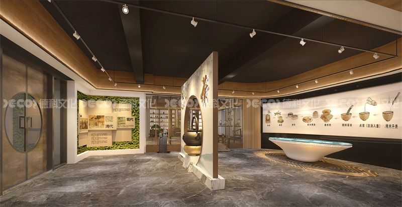 在茶文化展館設(shè)計中如何設(shè)計一個適合展示茶葉與公益慈善的結(jié)合的區(qū)域？